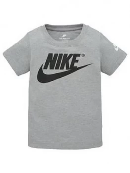 Image of Nike Sportswear Younger Boys Futura T-Shirt - Grey Heather
