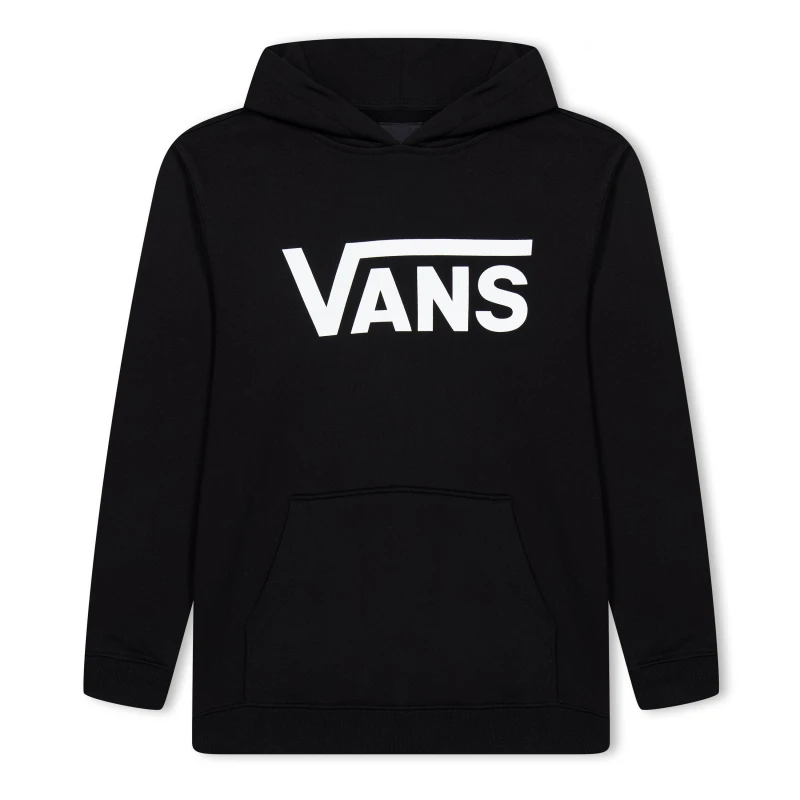 Image of Vans Logo Hoodie Juniors Black/White unisex 12Y (L)