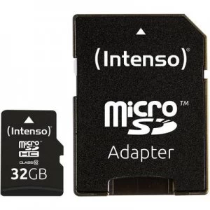 Image of Intenso High Performance microSDHC card 32GB Class 10 incl. SD adapter