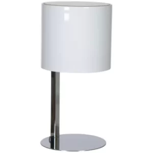 Image of Circle Cylindrical Table Lamp Chrome