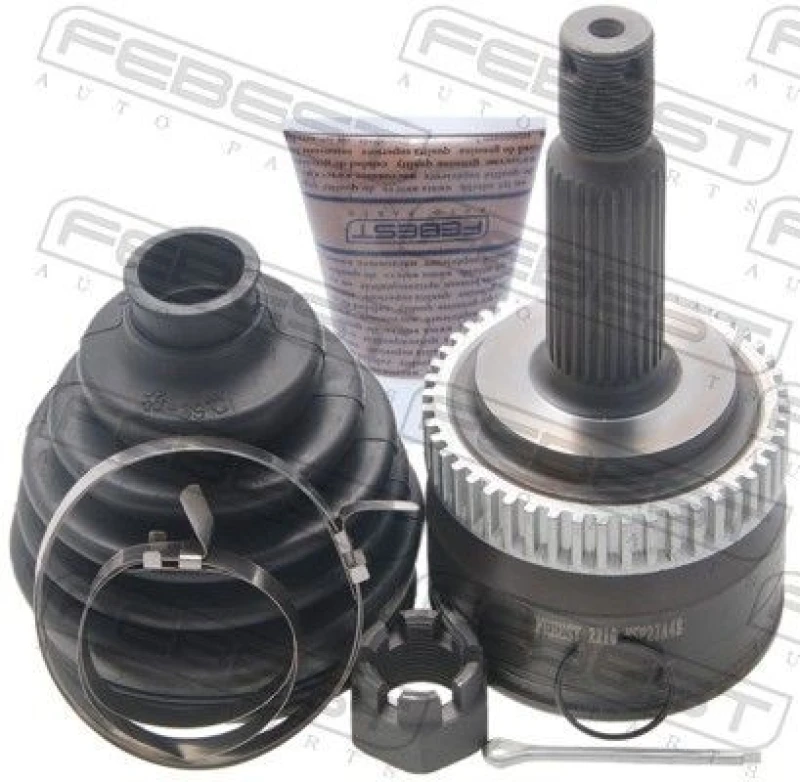 Image of FEBEST 2210-NSP27A48 Joint, drive shaft Front Axle, with ABS sensor ring Joint,drive shaft (236)