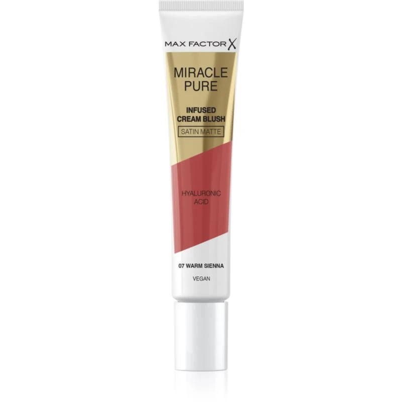 Image of Max Factor Miracle Pure Infused Cream Blush Satin Matte Warm Sienna