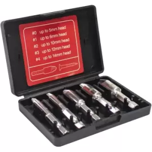Image of Amtech S0905 5 Piece cross head screw remover set