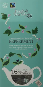 image of English Tea Shop Organic Peppermint Pyramids - 16 Bags