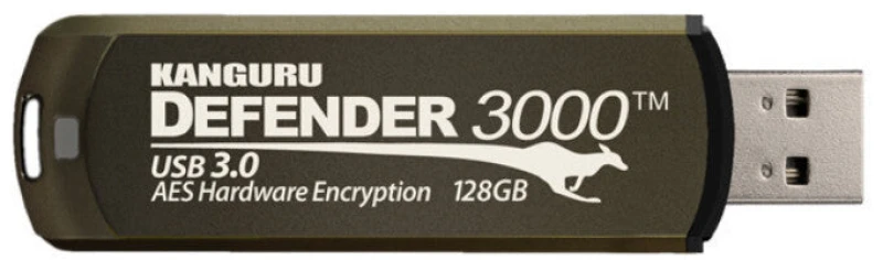 Image of iStorage iStorage Kanguru Defender 3000 SuperSpeed USB 3.0 64GB| Secure Flash Drive FIPS 140-3 Level 3 pending, FIPS 140-2 Level 3 Certified AES