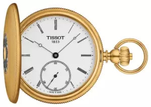 image of Tissot T8674053901300 Savonnette Mechanical Yellow Gold Tone Watch