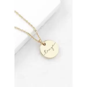 Image of Personalised Disc Pendant Necklace
