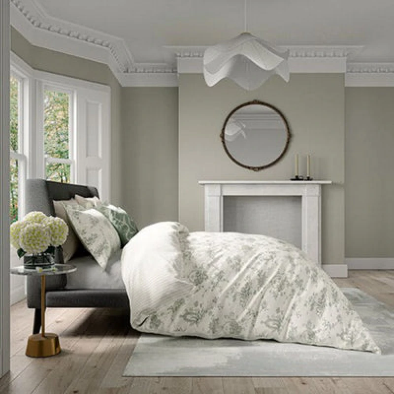 Image of V&a Garden Of Love Duvet Cover Set Single Green