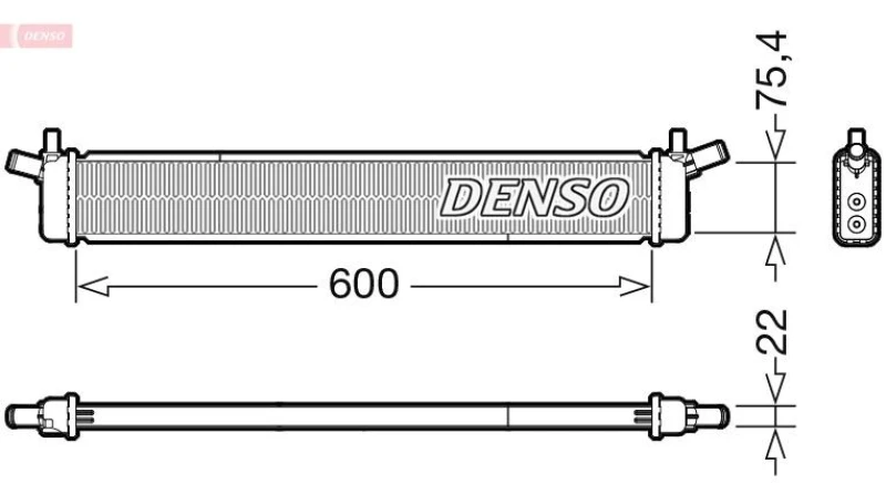 Image of DENSO Engine radiator DENSO DRM50136
