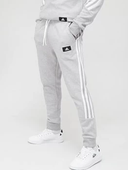 Image of adidas Future Icons 3 Stripe Pants - Grey Heather, Grey Heather Size XL Men