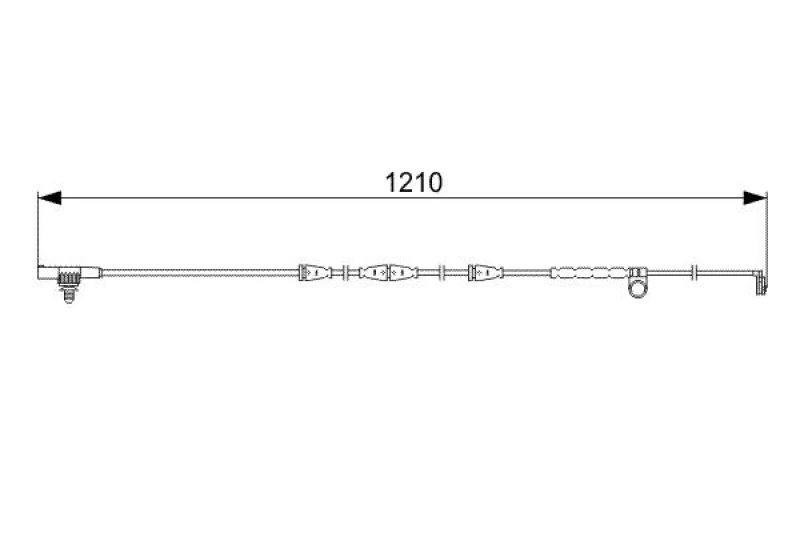 Image of Brake pad wear sensor Bosch 1 987 473 054