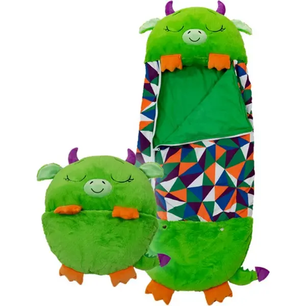 Image of Happy Nappers Green Dragon Medium Sleeping Bag