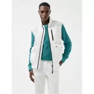 Image of J Lindeberg Raufa Crinkle Vest - White