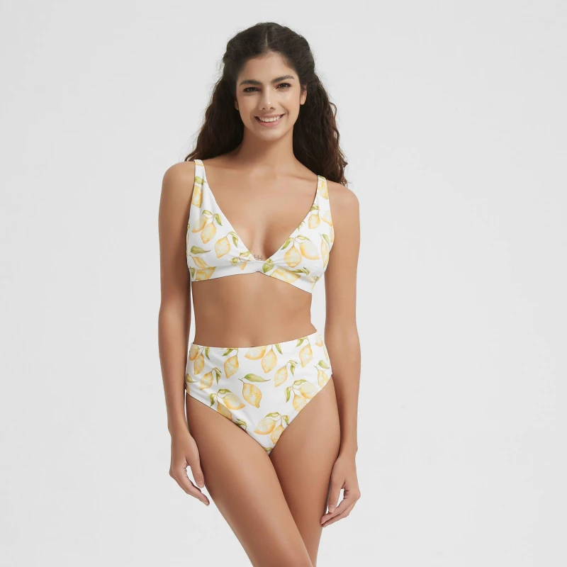 Image of Be You Triangle Bikini Top - White White 8