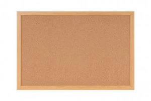 Image of Bi-Office Earth-It Cork Notice Board 180x120cm oak Frame