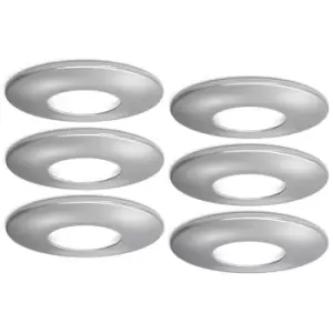 Image of 4lite IP20 GU10 Fire Rated Downlight - Chrome, Pack of 6