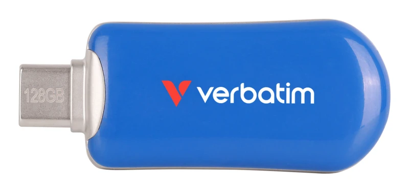 Image of Verbatim Plectra USB-C Flash Drive Blue 128GB