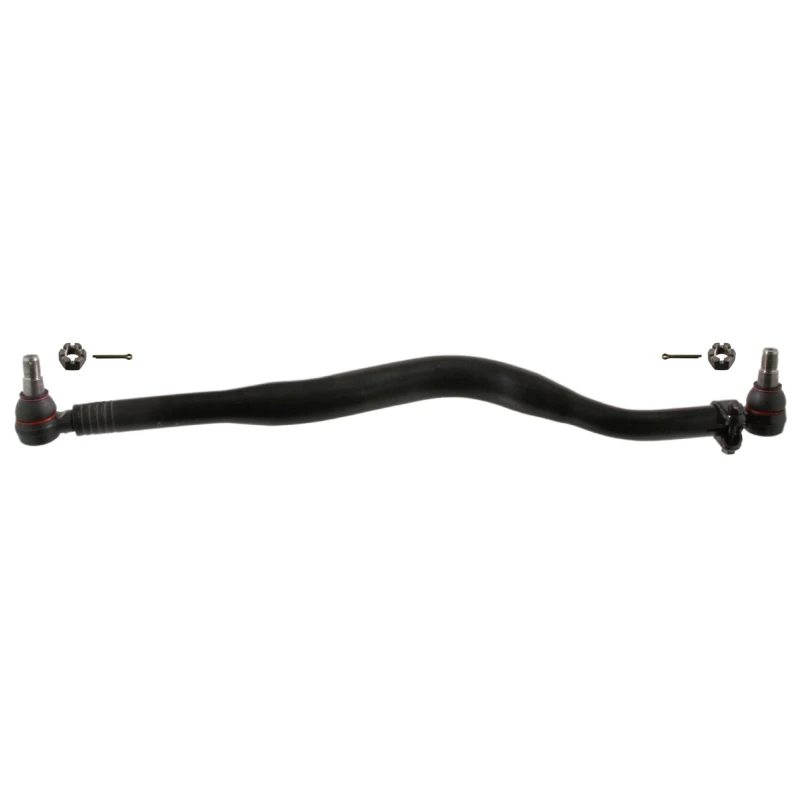 Image of FEBI BILSTEIN 39718 Centre Rod Assembly Front Axle, with crown nut, OE Turbo NEW Centre Rod Assembly (285)