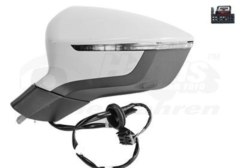 Image of VAN WEZEL Wing mirror VAN WEZEL 4907807