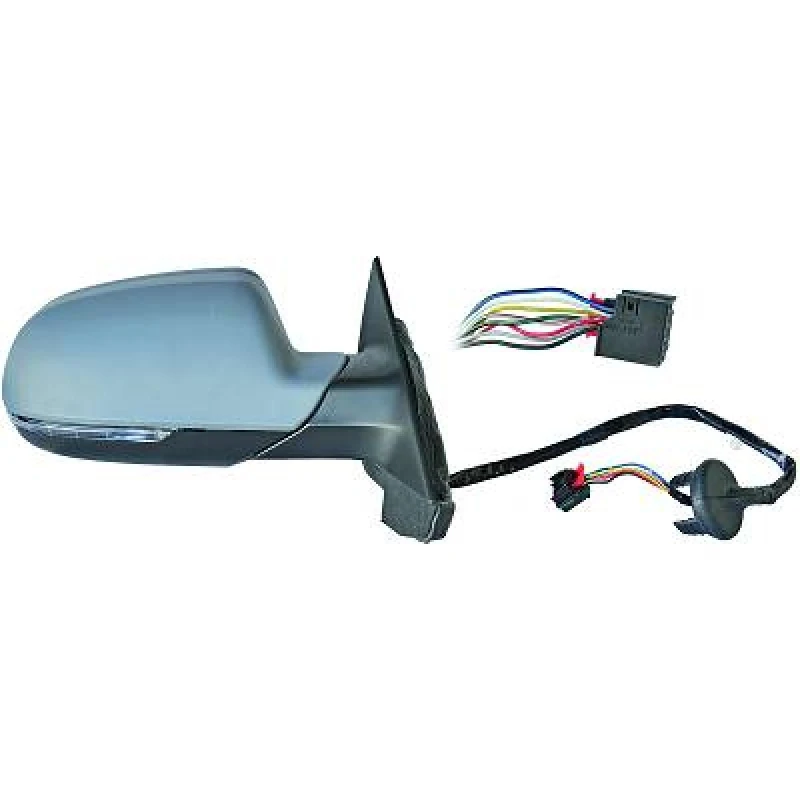 Image of DIEDERICHS 1032824 Wing mirror Right, Complete Mirror, primed Outside Mirror (50)