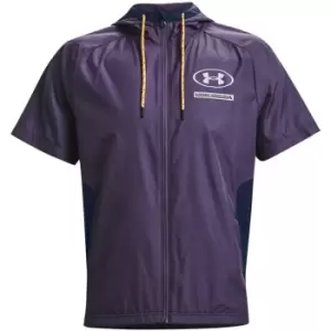 Image of Under Armour Evolution Woven Short Sleeve Jacket Mens - Purple