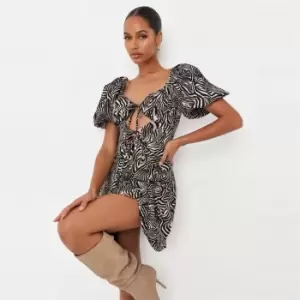 image of Missguided Cut Out Summer Dress - Multi