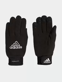 Image of adidas Fieldplayer Goalkeeper Gloves, Black/White, Size 10, Men