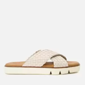 Image of Dune Lexey Cross Front Leather Sandals - UK 4