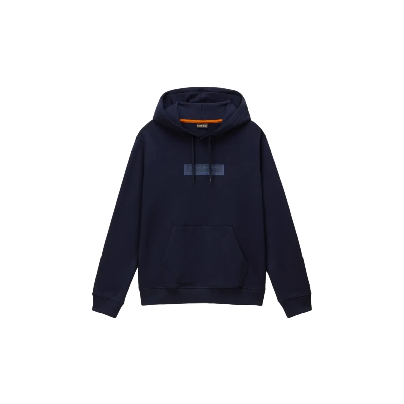 Image of Napapijri Hooded sweatshirt Napapijri Box Logo Bleu Male XS
