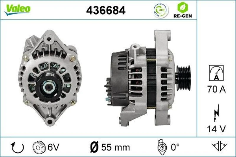 Image of Alternator VALEO 436684