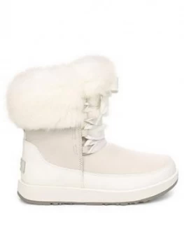 image of UGG Gracie Waterproof Calf Boots - White, Size 3, Women