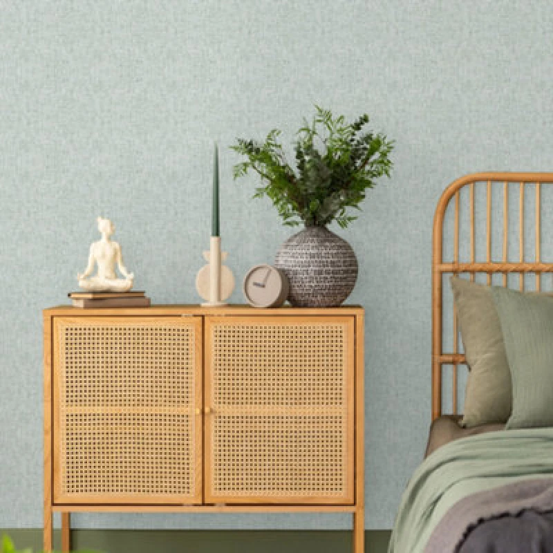Image of Superfresco Caress Texture Green Plain Wallpaper