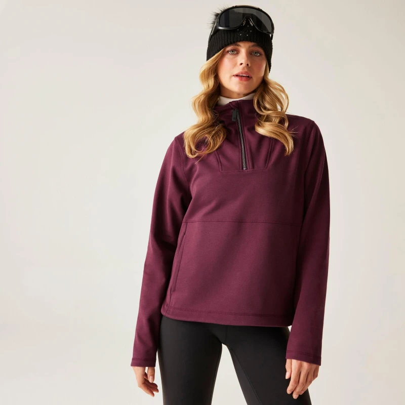 Image of Womens quarter zip fleece Dare 2B Wander Violet Female 44