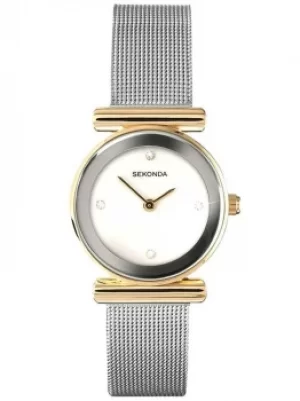 image of Sekonda Ladies Two Tone Mesh Bracelet Watch 4887