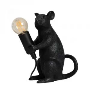 image of Raymond Rat Matt Black Table Lamp