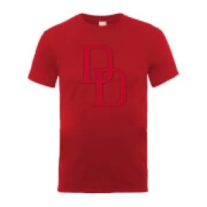 Image of Marvel Comics Daredevil Logo Mens Red T-Shirt - L - Red