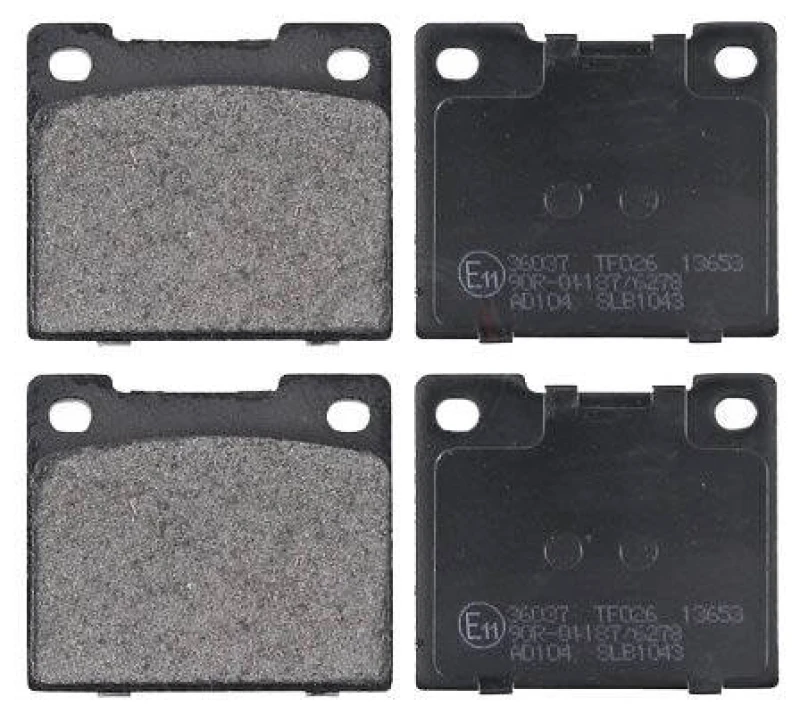 Image of A.B.S. 36037 Brake pad set without integrated wear sensor Brake Pad Set,disc brake (402)