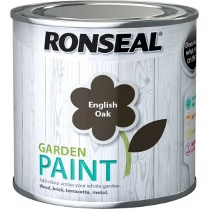 Image of Ronseal General Purpose Garden Paint English Oak 250ml
