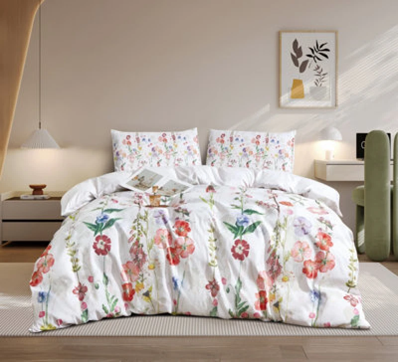 Image of Ezysleep Ezysleep Bella Floral Printed Duvet Set Size: Double Multi Double Unisex 0721545366139