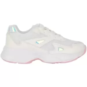 Image of Fabric Capri Childrens Trainers - White