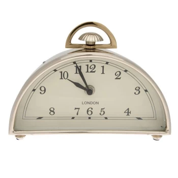 Image of Hotel Collection Hotel Dome Mantle Clock - Silver
