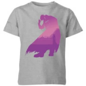 Image of Nintendo The Legend Of Zelda Pink Ganondorf Silhouette Kid's T-Shirt - Grey - 9-10 Years