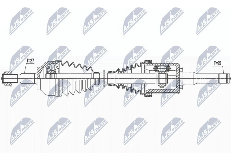 Image of NTY Drive shaft NTY NPW-FR-133