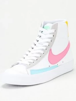 Image of Nike Blazer Mid Vintage '77 - White/Pink/Blue