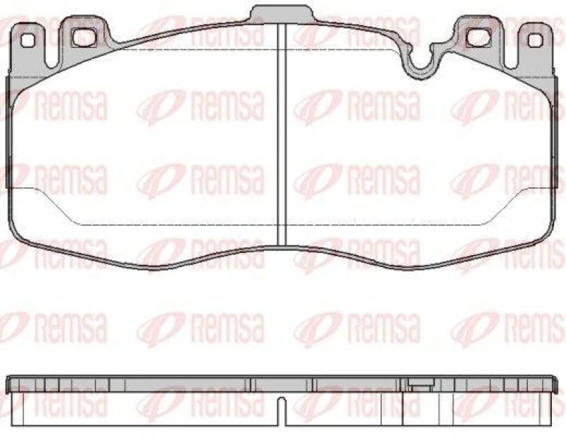 Image of REMSA Brake pad set REMSA 1742.00