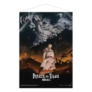 image of Attack on Titan: The Final Season Wallscroll Part 1 Key Visual 1 50 x 70 cm