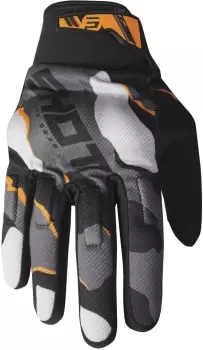 Shot Drift Camo Motocross Gloves, orange, Size XL, orange, Size XL