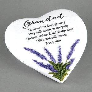 Image of Thoughts Of You 'Grandad' Memorial Heart Stone