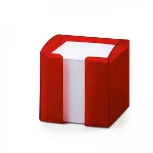 Image of Durable Note Box Trend Transparent Red Pack of 1
