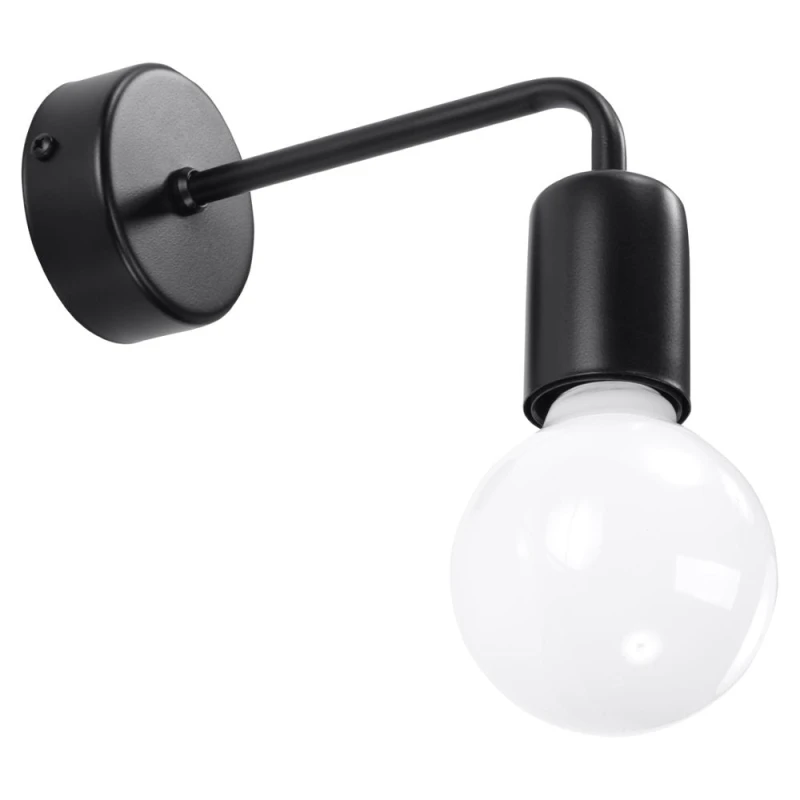 Image of Sollux Lighting Premium Duomo Steel Wall Lamp - Elegant Industrial Design - E27